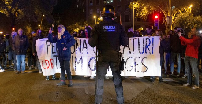 Nueva protesta de los CDR este jueves en Barcelona, tras convocar a través de las redes sociales a bloquear distintos puntos de la Ciudad Condal. - EFE