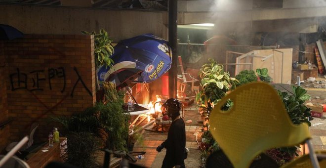 Protestas en Hong Kong. EFE/JEROME FAVRE