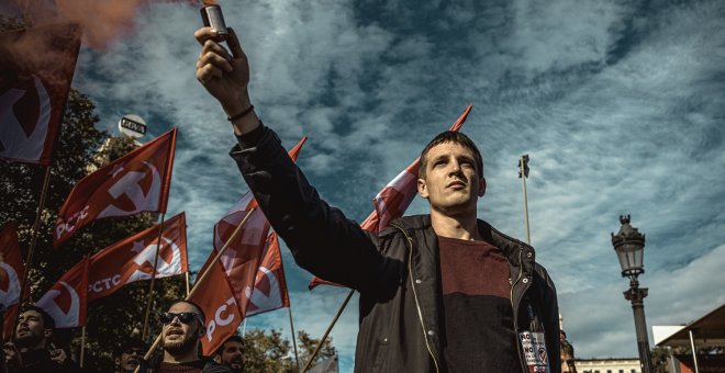 Manifestación en Barcelona contra la Ley Aragonès Matthias Oesterle/ZUMA Wire/