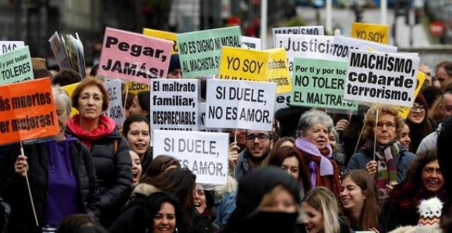 Manifestación contra la violencia de género / EFE