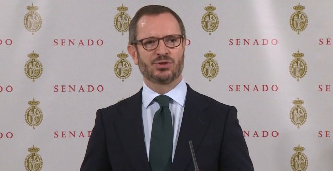 El portavoz del PP en el Senado, Javier Maroto. E.P.