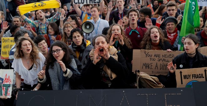 Manifestación de Fridays For Future durante la Cumbre del Clima de Madrid (COP25). REUTERS/Susana Vera