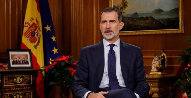 El Rey Felipe VI dirige a los españoles el tradicional mensaje de Navidad | EFE