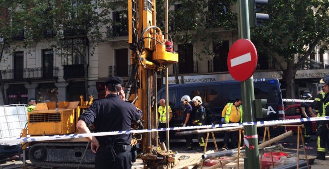 Imagen de un accidente laboral. AYUNTAMIENTO DE MADRID.