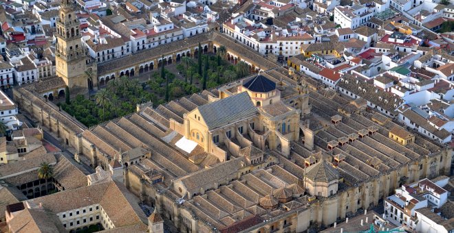 Vista de la Mezquita de Córdoba desde el aire. WIKIPEDIA