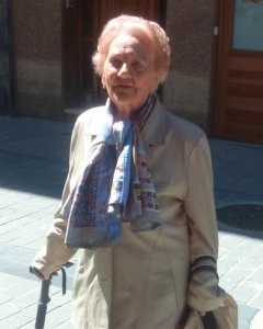 Carmen García, de 90 años, hija de un fusilado de la Guerra civil. Fotografía facilitada por la familia.