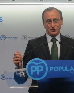 El presidente del PP vasco, Alfonso Alonso. E.P.