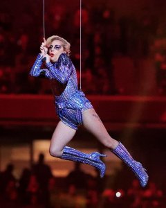 Lady Gaga durante su actuación en la Super Bowl / EFE