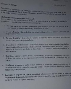 El escrito dirigido por Deutsche Bank al rapero Valtonyc.