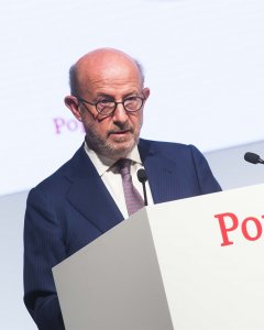 El presidente del Banco Popular, Emilio Saracho, durante la última junta de accionistas de la entidad. E.P./Máximo García de la Paz