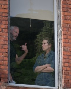 Martin McDonagh junto a Frances McDormand