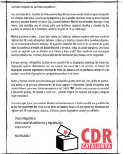 Uno de los manifiestos de los CDR