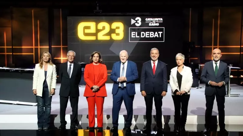 23/05/2023 - Candidats a les eleccions municipals de Barcelona en el debat de TV3 i Catalunya Ràdio.