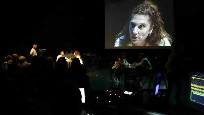 Representación en el Aula de Teatre de Lleida. Imagen de Archivo.