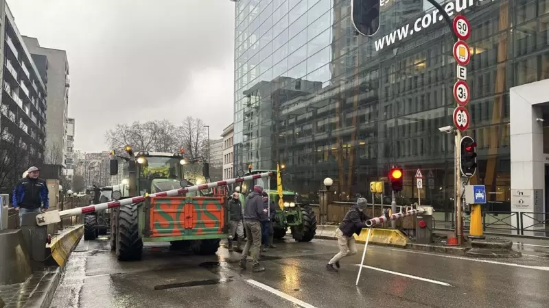 Agricultores en Bruselas