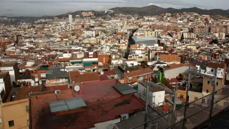 Vista aèria de Santa Coloma de Gramenet.