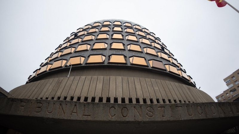 Foto de archivo de la fachada del Tribunal Constitucional, en Madrid, a 14 de febrero de 2024.