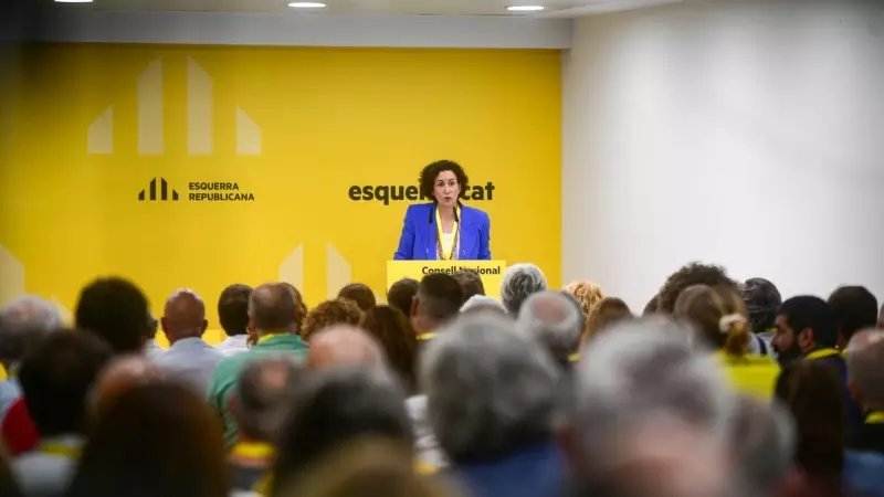 Rovira s'adreça al Consell nacional d'ERC celebrat aquest divendres després de la seva tornada de l'exili.