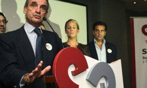 Mario Conde durante la campaña gallega