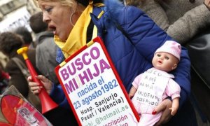 Manifestación en Madrid por los niños robados./ EFE