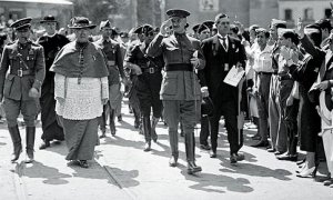 Una imagen histórica de Queipo de Llano en Sevilla.