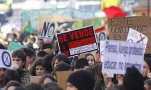 Manifestación de la marea verde en Madrid contra los recortes en la educación. / JAIRO VARGAS