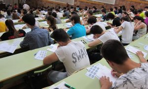 Exámenes de Selectividad en la Universidad de Zaragoza. / Europa Press