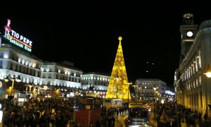 La Puerta del Sol de Madrid, en Navidad. EFE