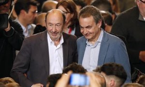 Zapatero Rubalcaba PrimariasPSOE 26Marzo17