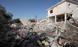 Casa d'Alcanar destrossada per explossió