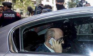 El coronel de la Guardia Civil Diego Pérez de los Cobos, a su llegada a la reunión de mandos policiales que la Fiscalía ha convocado para coordinar las actuaciones encaminadas a evitar el 1 de octubre. | QUIQUE GARCÍA (EFE)