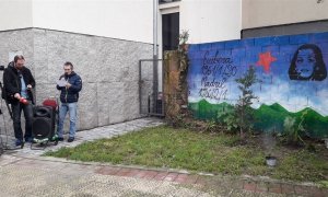 Imagen del acto en Bilbao en recuerdo de Yolanda González. E.P.