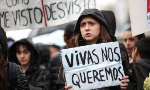 Foto de archivo de una manifestación contra la violencia machista. -  EFE