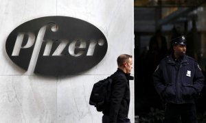 Oficina de la farmacéutica Pfizer en Nueva York. / ADAM HUNGER (REUTERS)