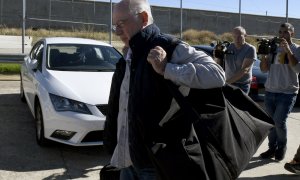 Rodrigo Rato, a su llegada a la cárcel de Soto del Real. EFE