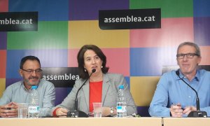 Elisenda Paluzie durant la presentació de la campanya 'Consum Estratègic'. @Assemblea