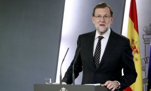 Mariano Rajoy durante una comparecencia institucional. EFE/Archivo