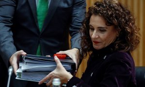 La ministra de Hacienda, María Jesús Montero, durante la presentación del proyecto de Ley de Presupuestos Generales del Estado de 2019 en el Congreso de los Diputados. EFE/Emilio Naranjo