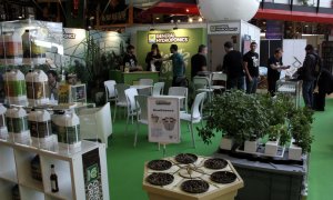 Interior de la fira Spannabis, celebrada del 15 al 17 de març a Cornellà. SPANNABIS