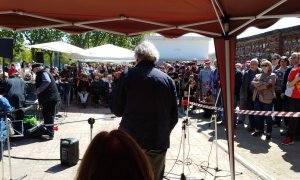 Homenaje a las víctimas del franquismo en La Almudena. MEMORIA Y LIBERTAD