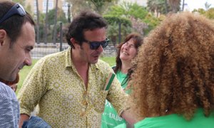 José María González, Kichi, alcalde de Cádiz, en un acto de campaña