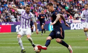 Partido entre Valladolid y Valencia de la última jornada de LaLiga 2018-19. EFE