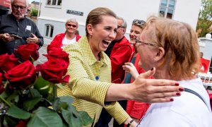 La líder socialdemócrata Mette Frederiksen, antes de acudir a votar. - EFE