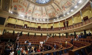 Vista general del hemiciclo del Congreso de los Diputados tras finalizar la segunda votación del debate de investidura. EFE