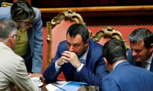 Matteo Salvini en el Parlamento italiano | Reuters