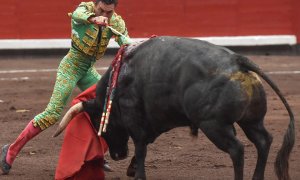 Imagen de la última corrida de toros de la Semana Grande de Bilbao. EFE/MIGUEL TOÑA