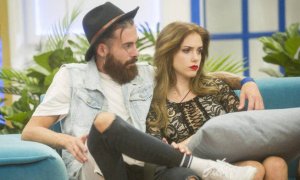 Carlota Prado y José María López durante la decimoctava edición de 'Gran Hermano'. / MEDIASET