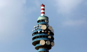 Torre de Mediaset en el barrio de Colonia Monzese, en Milán. REUTERS/Stefano Rellandini