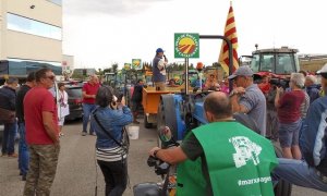 Protesta dels pagesos de l'avellana. Unió de Pagesos.