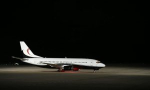 12-09-2019.- Primer avión aterrizado en el aeropuerto de Ciudad Real. EUROPA PRESS